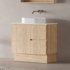 Lorne 900mm Oak Timber Freestanding Bathroom Vanity Vanities Arova 