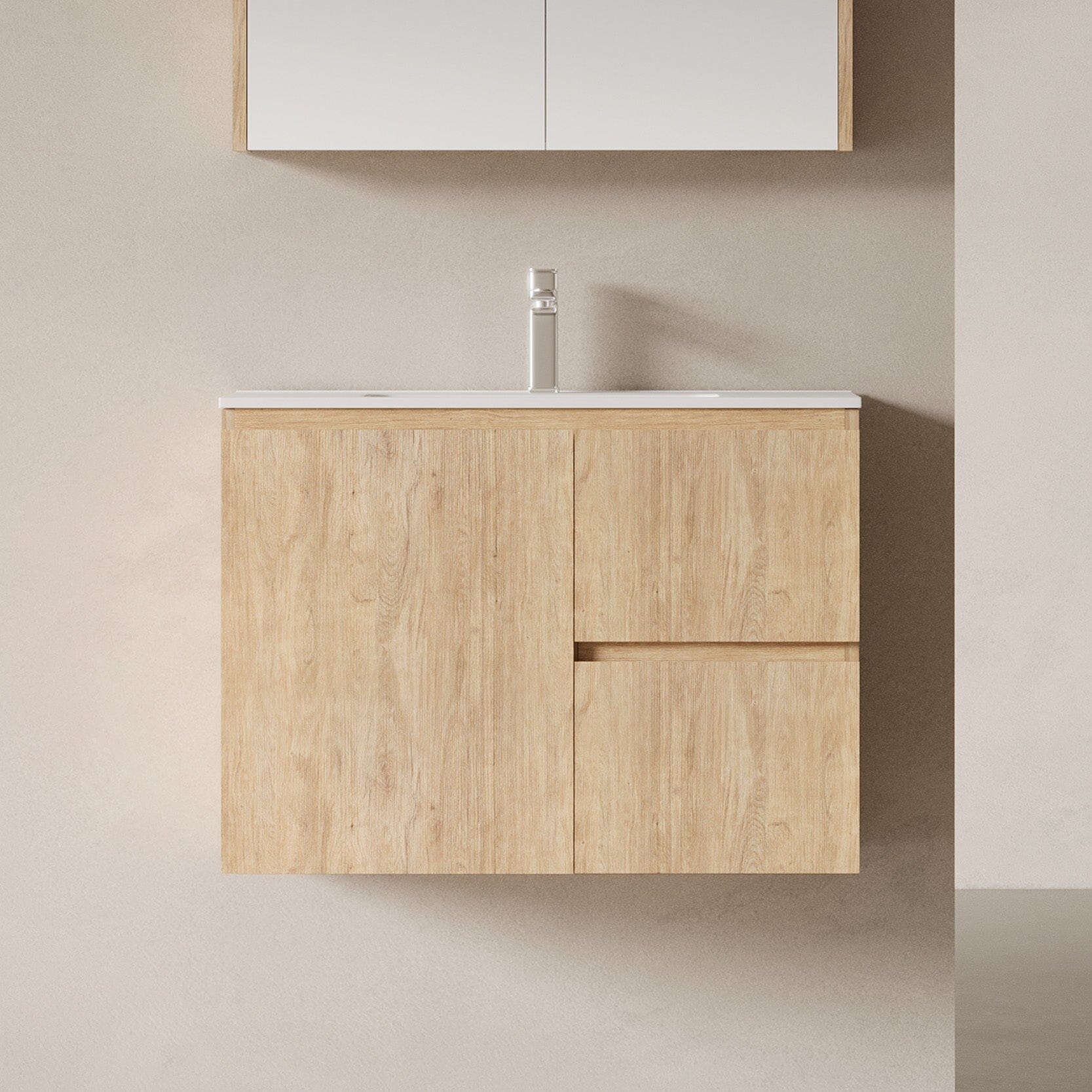 Lorne 900mm Timber Wall Hung Vanity Vanities Arova 