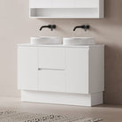Lucia 1200mm Freestanding Bathroom Vanity Matte White Vanities Arova 
