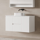 Lucia 1200mm Wall Hung Bathroom Vanity Matte White Vanities Arova 