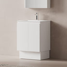 Lucia 600mm Freestanding Bathroom Vanity Matte White Vanities Arova 