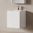 Lucia 600mm Wall Hung Bathroom Vanity Matte White Vanities Arova 