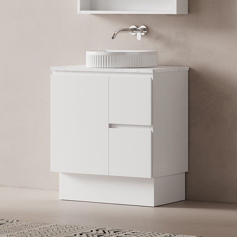 Lucia 750mm Freestanding Bathroom Vanity Matte White Vanities Arova 