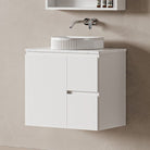 Lucia 750mm Wall Hung Bathroom Vanity Matte White Vanities Arova 