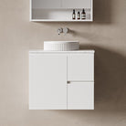 Lucia 750mm Wall Hung Bathroom Vanity Matte White Vanities Arova 