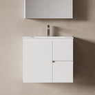 Lucia 750mm Wall Hung Bathroom Vanity Matte White Vanities Arova 