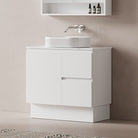 Lucia 900mm Freestanding Bathroom Vanity Matte White Vanities Arova 
