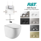 Max57 Rimless Tornado Toilet Package - R&T Cistern & ABS Round Button Arova 