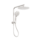Mecca 2 In 1 Twin Shower Brushed Nickel Showers Nero 