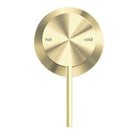 MECCA SHOWER MIXER 60MM PLATE BRUSHED GOLD (NR221911HBG) Tapware Nero 