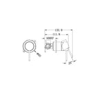 MECCA SHOWER MIXER 60MM PLATE GUN METAL NR221911HGM Nero Tapware Nero 