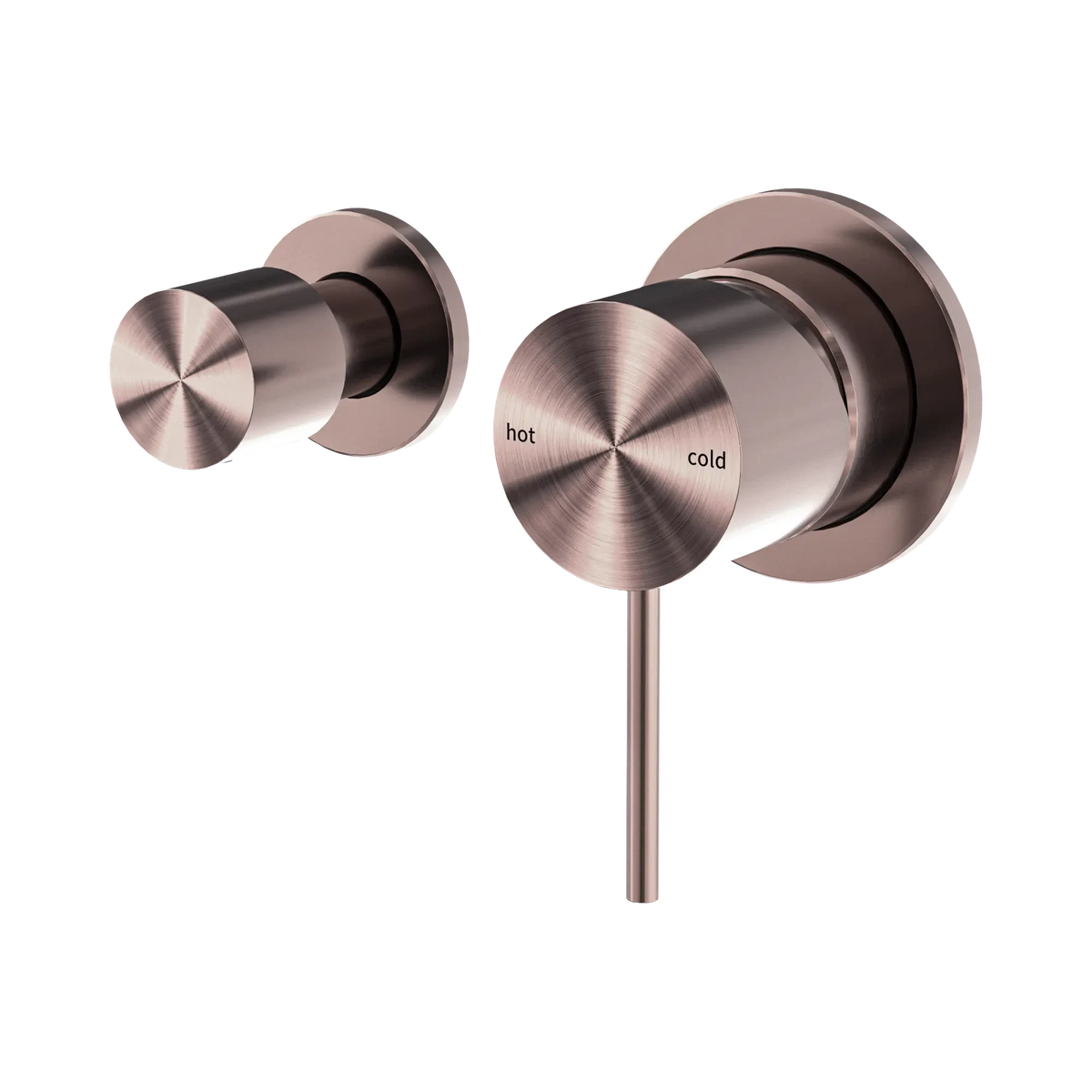 Mecca Shower Mixer With Horizontal 2 Way Diverter Brushed Bronze Tapware Nero 