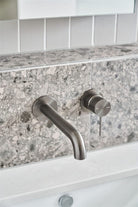 MECCA WALL BASIN/BATH MIXER SEPARATE BACK PLATE 120/160/185/230/260MM Gunmetal Tapware Nero 