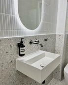 MECCA WALL BASIN/BATH MIXER SEPARATE BACK PLATE 120/160/185/230/260MM Gunmetal Tapware Nero 