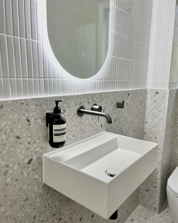 MECCA WALL BASIN/BATH MIXER SEPARATE BACK PLATE 120/160/185/230/260MM Gunmetal Tapware Nero 