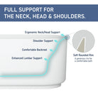 Nola 1700mm Ergonomic Freestanding Bath with Overflow Matte White Baths Arova 