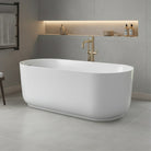 Nola 1700mm Freestanding Bath with Overflow Gloss White Baths Arova 