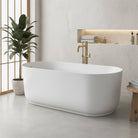 Nola 1700mm Freestanding Bath with Overflow Gloss White Baths Arova 