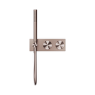Opal Progressive Shower System Brushed Bronze Showers Nero 