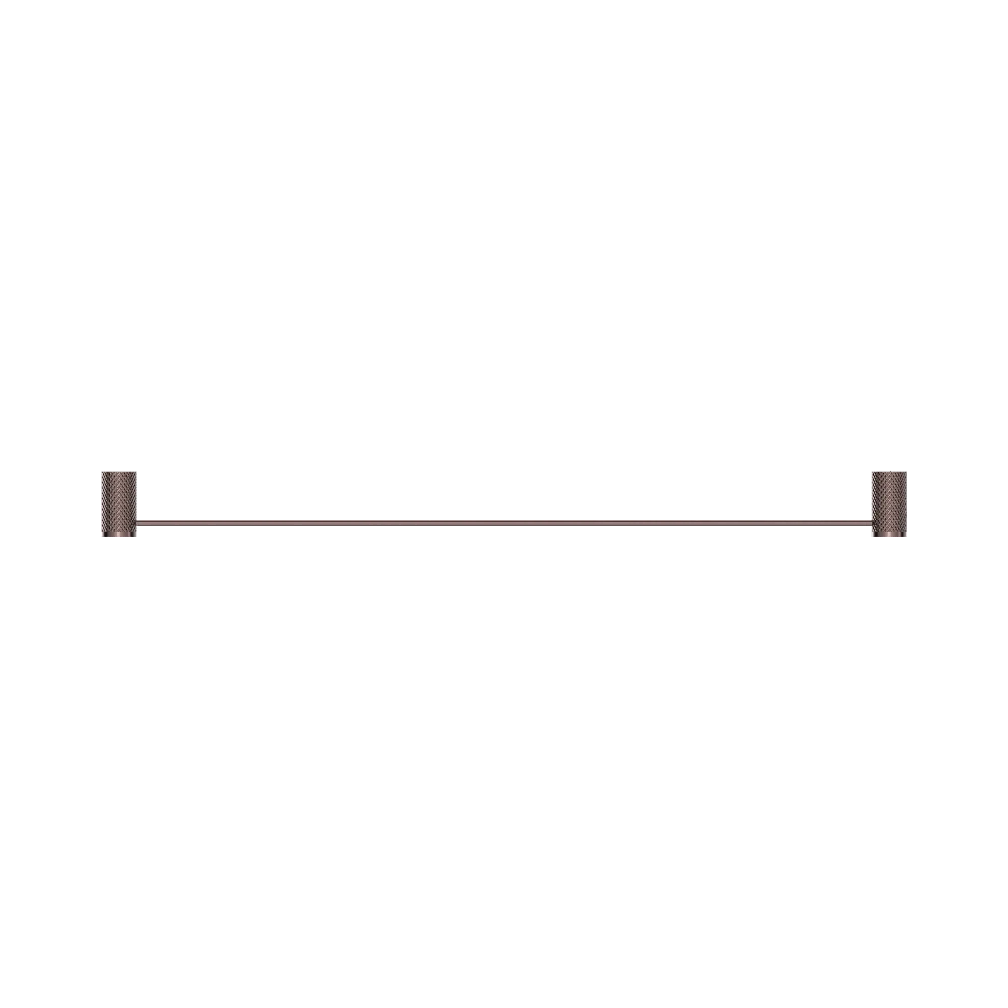 Opal Single Towel Rail 800mm Brushed Bronze Accessories Nero 