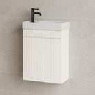 Petite Bronte 390mm Small Bathroom Vanity Matte White Vanities Arova 