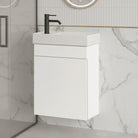 Petite Mia 390mm Small Bathroom Vanity Gloss White Vanities Arova 