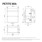 Petite Mia 390mm Small Bathroom Vanity Gloss White Vanities Arova 