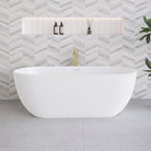 Rhea 1700mm Oval Freestanding Acrylic Bathtub Gloss White Baths Arova 