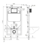 R&T In Wall Cistern and Frame for Wall Hung Toilet Pan G30031 Toilets Geberit 