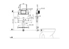 R&T In Wall Toilet Cistern for Floor Mount Toilet Pan G30032 Toilets R&T 