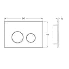 R&T Round Concealed In Wall Flush Plate Button Toilets R&T 