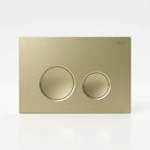 R&T Round Concealed In Wall Flush Plate Button Toilets R&T Brushed Gold 