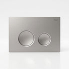 R&T Round Concealed In Wall Flush Plate Button Toilets R&T Brushed Nickel 