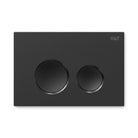 R&T Round Concealed In Wall Flush Plate Button Toilets R&T Matte Black 