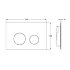 R&T Round Stainless Steel Concealed In-Wall Flush Plate Button – Fingerprint-Resistant Toilets R&T 
