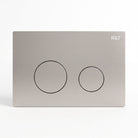 R&T Round Stainless Steel Concealed In-Wall Flush Plate Button – Fingerprint-Resistant Toilets R&T Brushed Nickel 