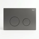 R&T Round Stainless Steel Concealed In-Wall Flush Plate Button – Fingerprint-Resistant Toilets R&T Gunmetal 