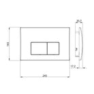 R&T Square Concealed In Wall Flush Plate Button Toilets R&T 