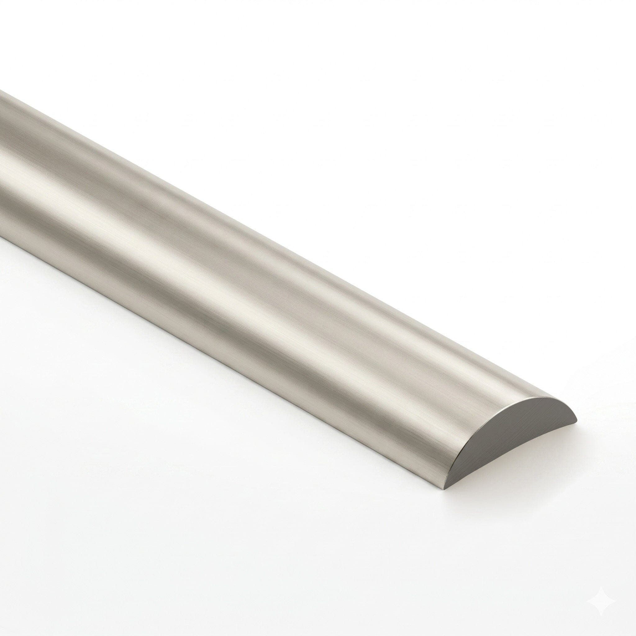 Shower Floor Channel Water Seal Bar - Brushed Nickel Shower Screens Arova 