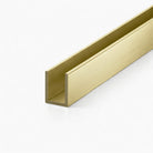 Shower Screen Aluminium U channel - Brushed Gold Shower Screens Arova 