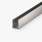 Shower Screen Aluminium U channel - Brushed Nickel Shower Screens Arova 