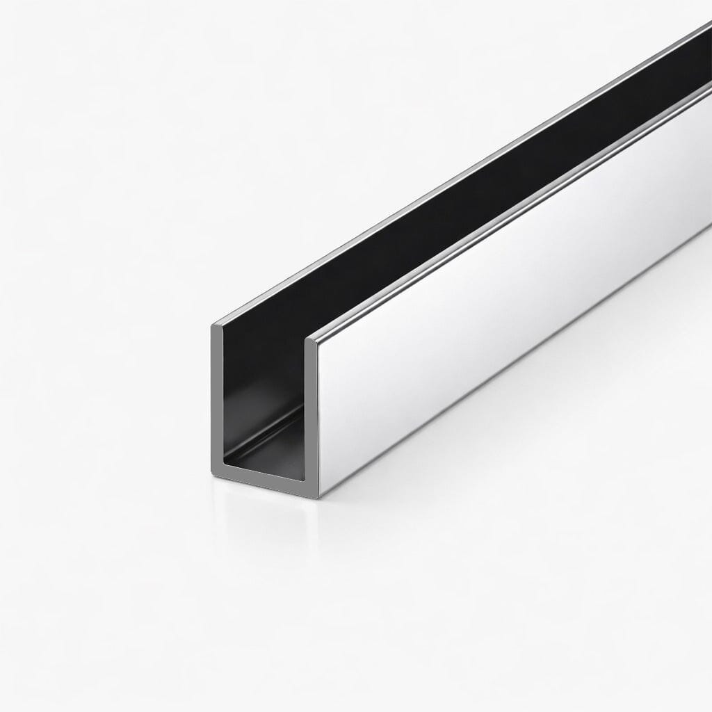 Shower Screen Aluminium U channel - Chrome Shower Screens Arova 