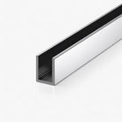 Shower Screen Aluminium U channel - Chrome Shower Screens Arova 