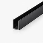 Shower Screen Aluminium U channel - Matte Black Shower Screens Arova 