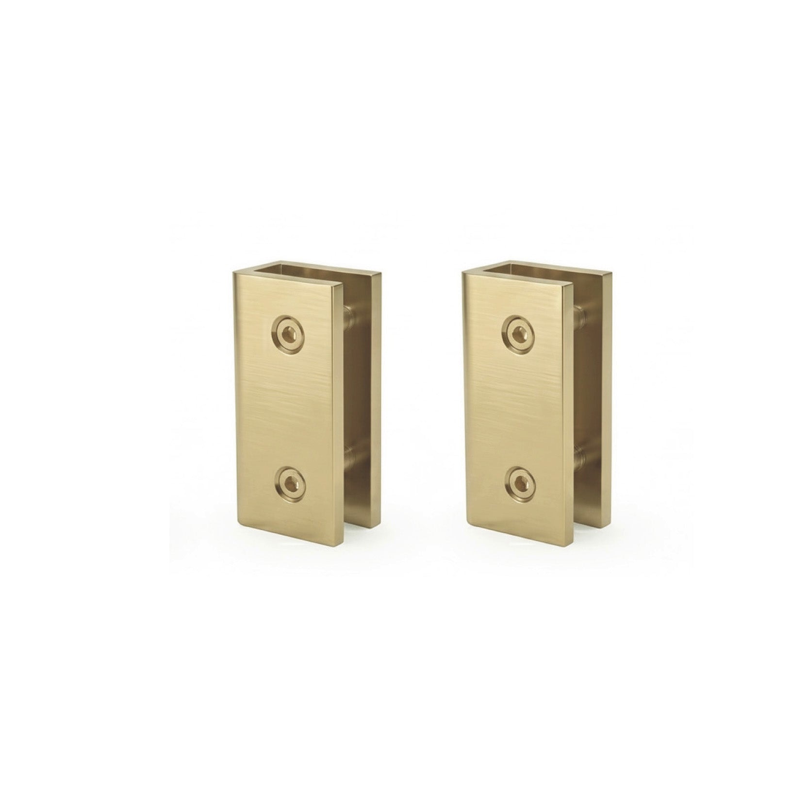 Shower Screen Clip Mounting Kit 3 Pack - Brushed Gold Shower Screens Arova 