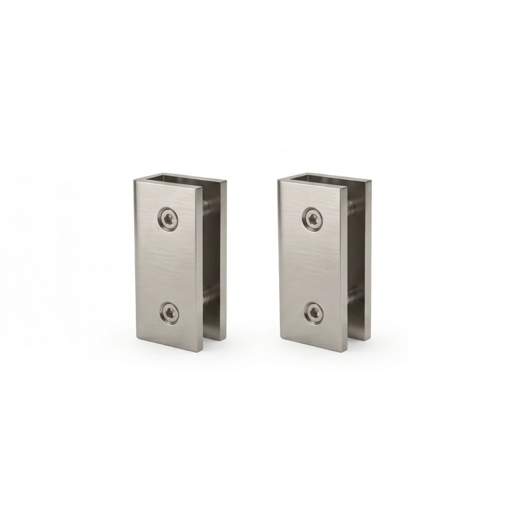 Shower Screen Clip Mounting Kit 3 Pack - Brushed Nickel Shower Screens Arova 