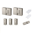 Shower Screen Hardware - Brushed Nickel Shower Screens Arova 