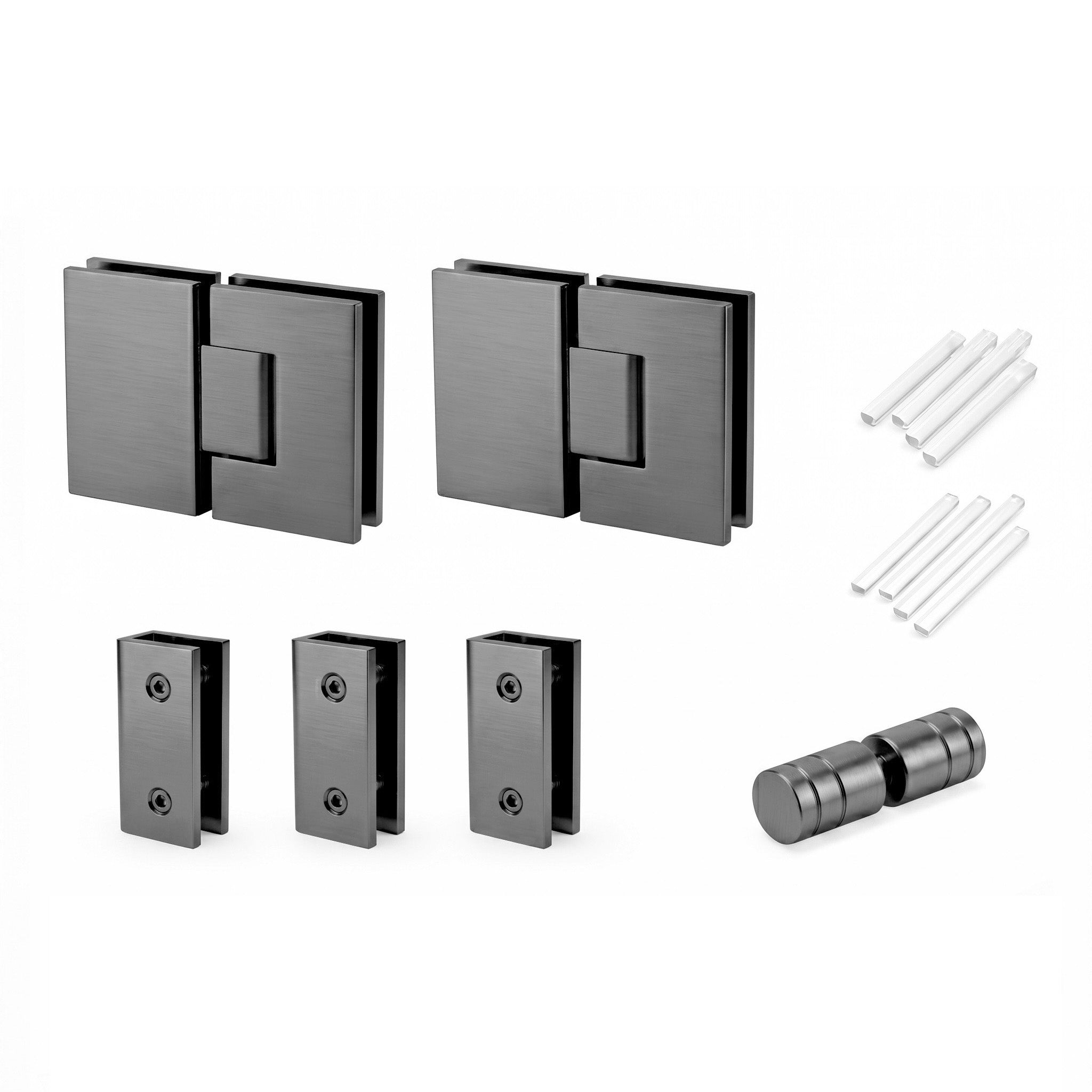 Shower Screen Hardware - Gunmetal Shower Screens Arova 