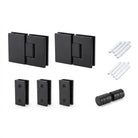 Shower Screen Hardware - Matte Black Shower Screens Arova 