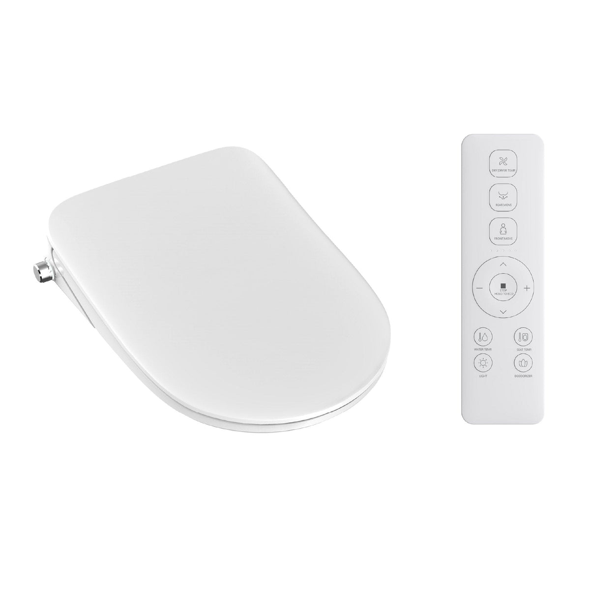 Smart Wash & Dry Heated Electric Bidet Toilet Seat with Remote Toilets Arova 